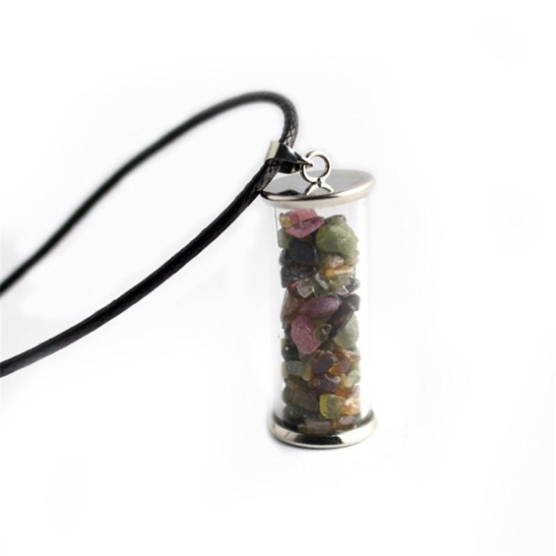 Pendant Necklaces Leather Chain Natural Stone Men Pendants Gifts Lucky Bottles With Stones Necklace For Women Fashion Jewelry
Pendant Necklaces Leather Chain Natural Stone Men Pendants Gifts Lucky Bottles With Stones Necklace For Women Fashion Jewelry
