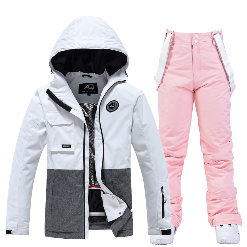 Women's Men's Ski Jacket with Bib Pants Ski Suits Outdoor Winter Thermal Warm Waterproof Windproof Breathable Detachable Hood Snow, White
Women's Men's Ski Jacket with Bib Pants Ski Suits Outdoor Winter Thermal Warm Waterproof Windproof Breathable Detachable Hood Snow, White