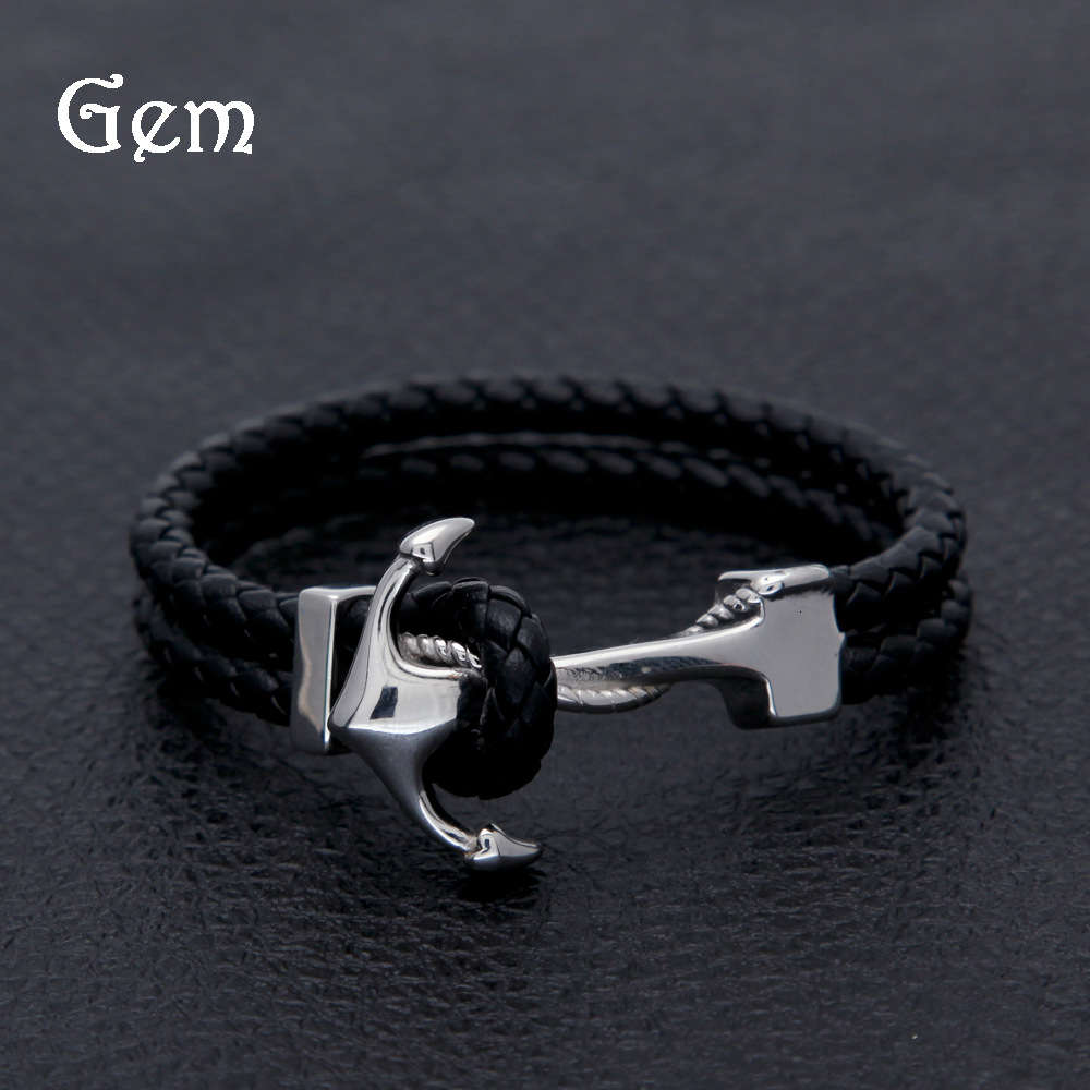 Fashion quality sheepskin stainless steel anchor accessories Bracelet men's Bracelet
Fashion quality sheepskin stainless steel anchor accessories Bracelet men's Bracelet