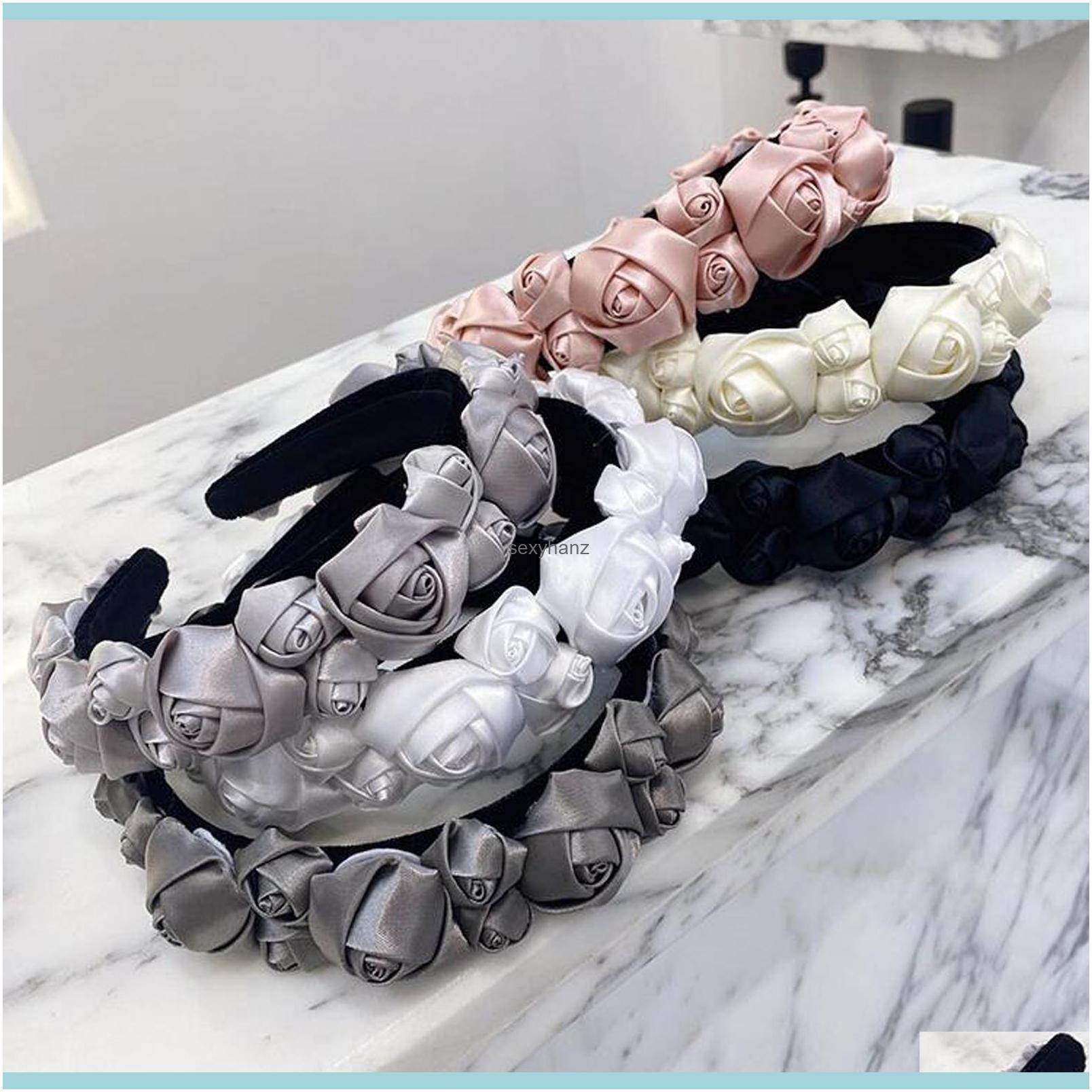 Headbands Jewelry Fashion Hairband For Women Big/Small Rose Patchwork Headband Top Quality Flower Turban Hair Aessories Drop Delivery 2021 P
Headbands Jewelry Fashion Hairband For Women Big/Small Rose Patchwork Headband Top Quality Flower Turban Hair Aessories Drop Delivery 2021 P