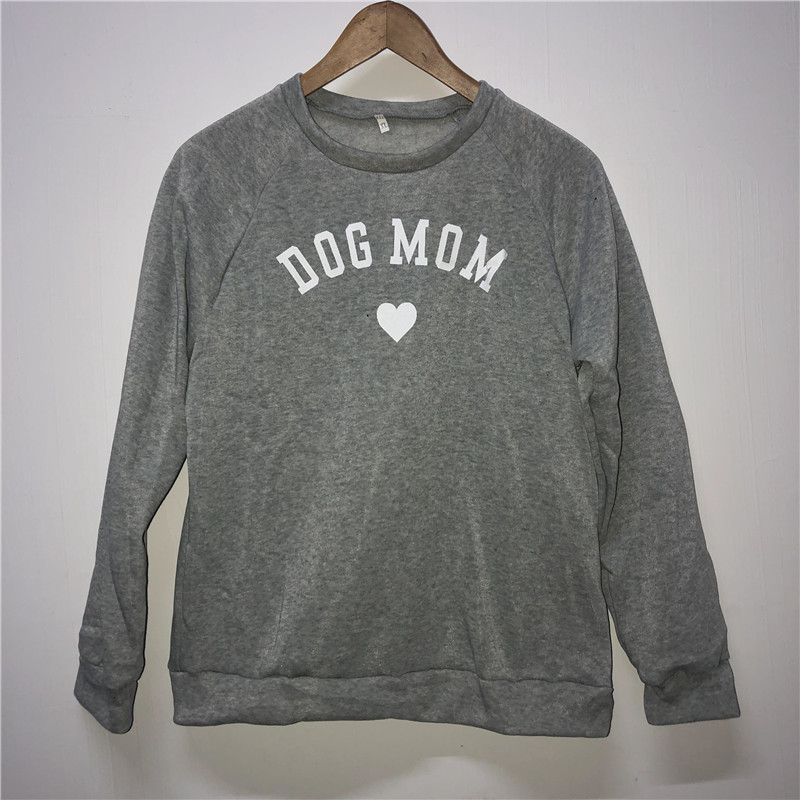 Women Fashion Hoodies Long Sleeve Spring Autumn Tops Ladies Casual Sweatshirt Dog Mom Pet Lovers O-Neck Female Pullover 201217