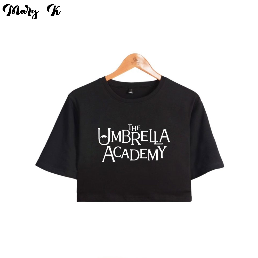 The Umbrella Academy Crop Top Exposed navel T-Shirt Oversize O-neck Tops Women Funny Tshirt 210302