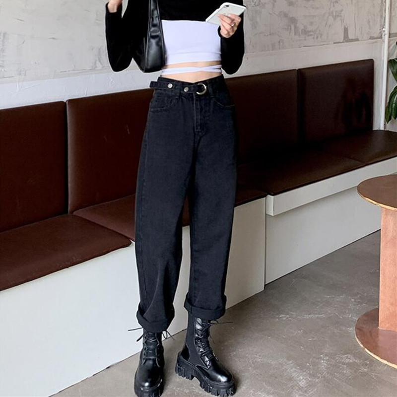 2021 New Woman Jeans High Waist Clothes Wide Leg Denim Clothing Blue Vintage Quality Fall Fashion Harajuku Straight Pants Vds9, Black
2021 New Woman Jeans High Waist Clothes Wide Leg Denim Clothing Blue Vintage Quality Fall Fashion Harajuku Straight Pants Vds9, Black