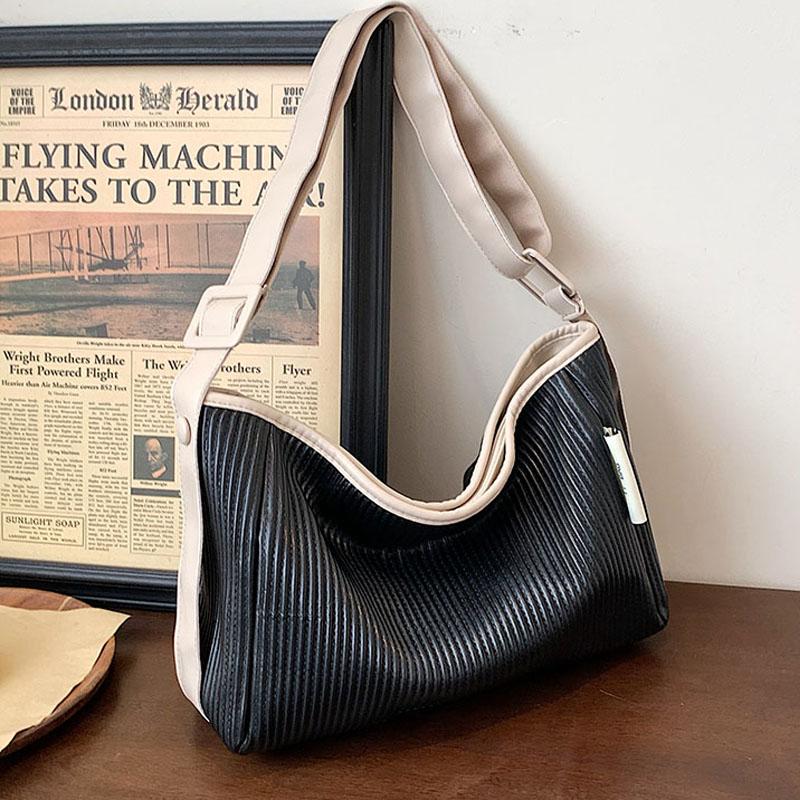 Bags Shoulder PU Leather Vertical Stripes Luxury Designer Messenger Bag Womens 2021 Fashion Trend Wallet Travel, Small white
Bags Shoulder PU Leather Vertical Stripes Luxury Designer Messenger Bag Womens 2021 Fashion Trend Wallet Travel, Small white
