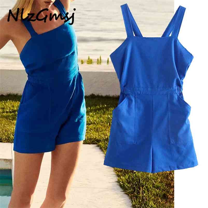Women Jumpsuit Summer Linen Short Jumpsuits Loose Casual Clothes Elastic Waist Chic Holiday Style 05 210628, As picture
Women Jumpsuit Summer Linen Short Jumpsuits Loose Casual Clothes Elastic Waist Chic Holiday Style 05 210628, As picture