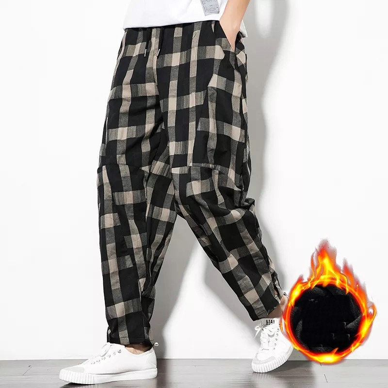 2021 New Thicken Men's Plaid Harem Breathable Linen Baggy Casual Mid Waist Harajuku Trousers Hip Hop Streetweat Pants Mx0h Xoba, Red
2021 New Thicken Men's Plaid Harem Breathable Linen Baggy Casual Mid Waist Harajuku Trousers Hip Hop Streetweat Pants Mx0h Xoba, Red