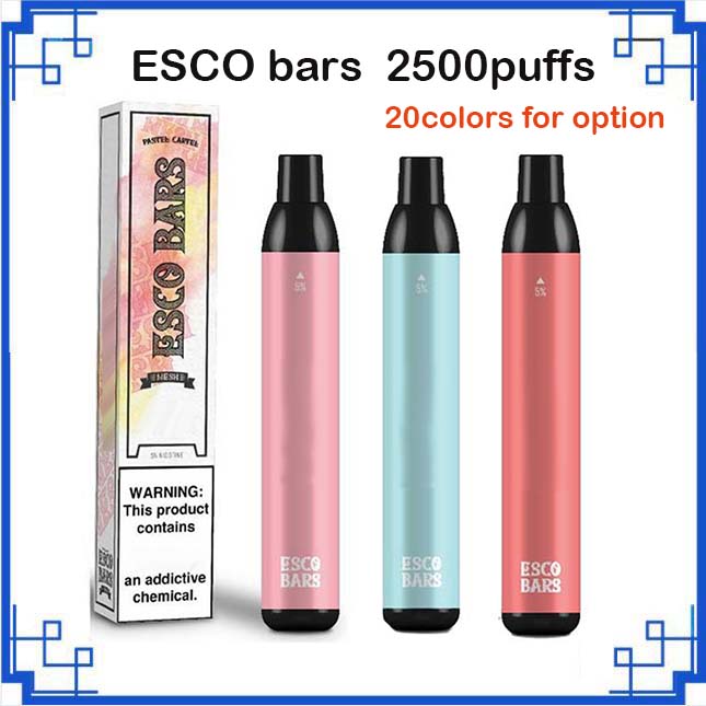 2022 ESCO bar Disposable pen vape cigarette 2500Puffs Devices 6ml Pre-Filled Pod Cartridges 1000mAh Battery vs puff plus bang xxl geek
2022 ESCO bar Disposable pen vape cigarette 2500Puffs Devices 6ml Pre-Filled Pod Cartridges 1000mAh Battery vs puff plus bang xxl geek
