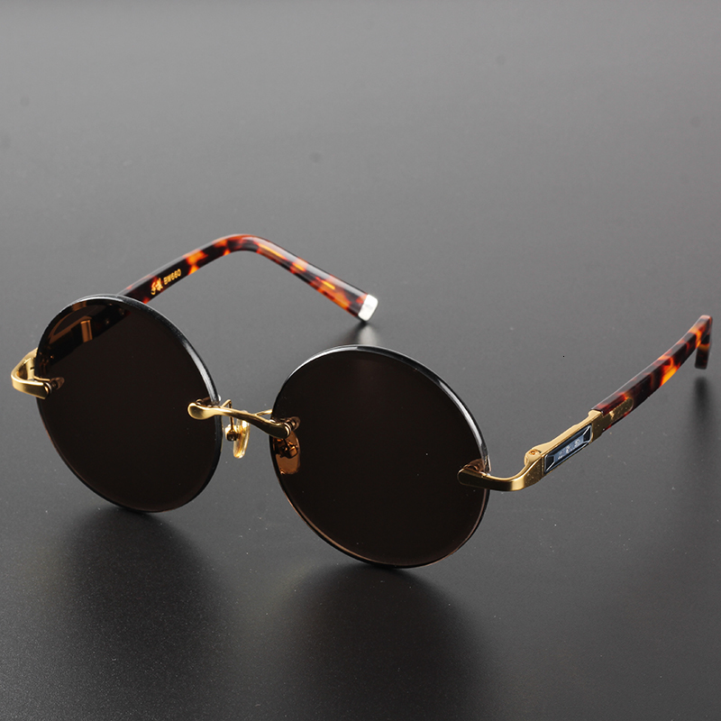 2021 New Glass Sunglasses Male Women Rimless Round Glasses Men Stone Shades Female Oversize Gold Frame Brown Crystal Lens 774n
2021 New Glass Sunglasses Male Women Rimless Round Glasses Men Stone Shades Female Oversize Gold Frame Brown Crystal Lens 774n