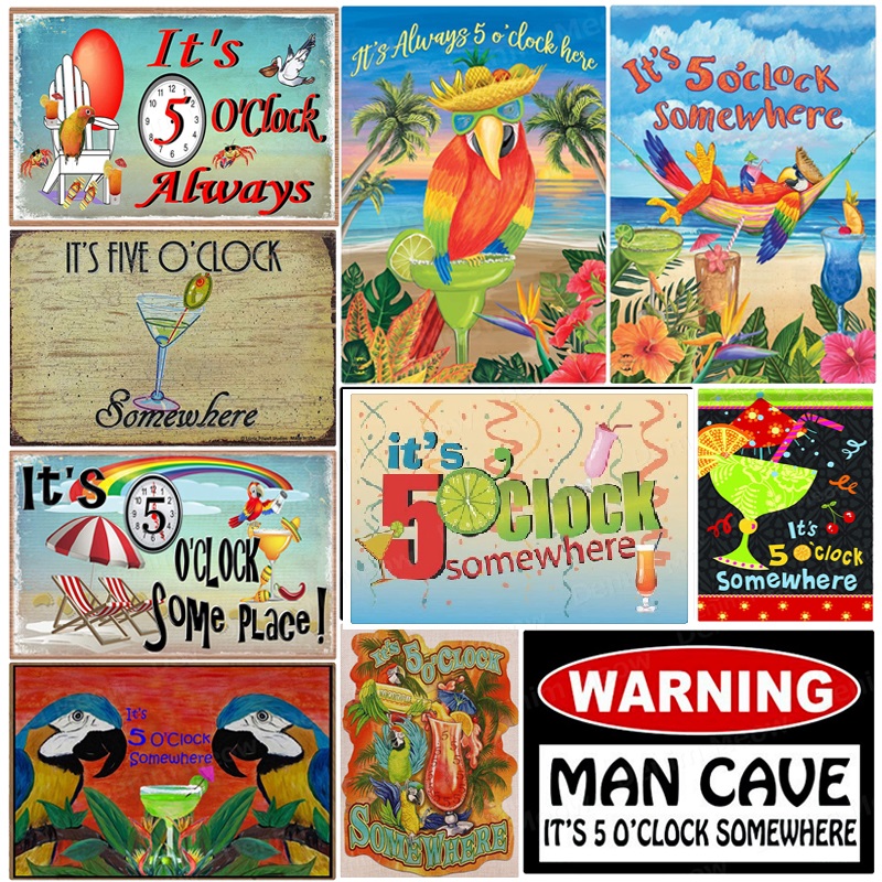 2021 It's 5 O'Clock Somewhere Art Wall Poster Beer O'Clock Metal Tin Signs Pub Bar Decoration Man Cave Wall Stickers Kitchen Home Decor
2021 It's 5 O'Clock Somewhere Art Wall Poster Beer O'Clock Metal Tin Signs Pub Bar Decoration Man Cave Wall Stickers Kitchen Home Decor