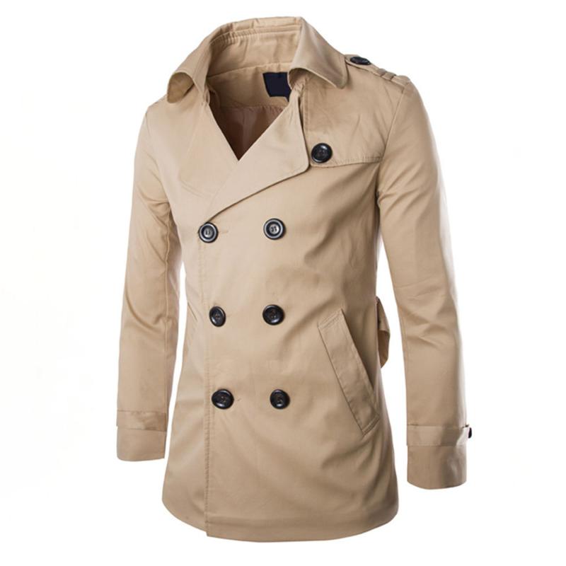 Men's Trench Coats Men Coat Fashion Long Autumn Vintage Double Breasted Khaki Black Outwear Slim Office Male 2021, Beige
Men's Trench Coats Men Coat Fashion Long Autumn Vintage Double Breasted Khaki Black Outwear Slim Office Male 2021, Beige