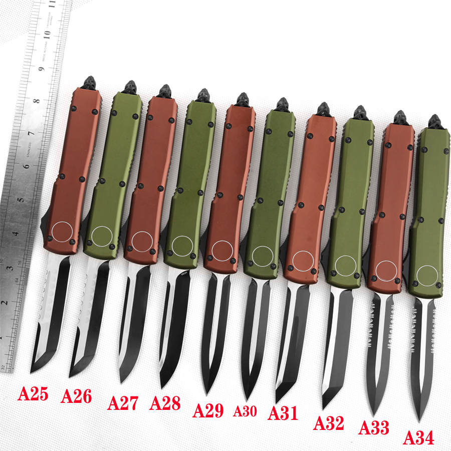 Wholesale CNC automatic knife VG10 STEEL blade T6061 handle A163 UTX70 UTX85 UT121 BM3300 BM3500 A07 A30camping Benchmade folding EDC tool f
Wholesale CNC automatic knife VG10 STEEL blade T6061 handle A163 UTX70 UTX85 UT121 BM3300 BM3500 A07 A30camping Benchmade folding EDC tool f