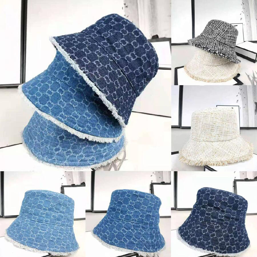 Designer LettersLogo Embroidery Print Wide Brim Bucket Hats Fashion Spring Autumn Cowboy Denim tassels Men Women Casual Travel Portable Folding Fishermen Hat, As pic
Designer LettersLogo Embroidery Print Wide Brim Bucket Hats Fashion Spring Autumn Cowboy Denim tassels Men Women Casual Travel Portable Folding Fishermen Hat, As pic