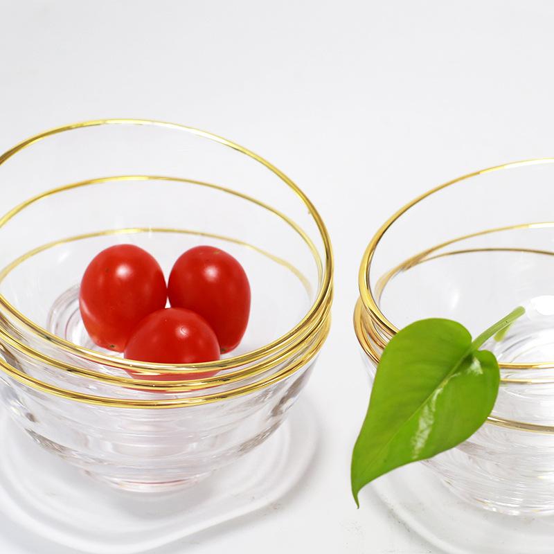 Bowls Transparent Gold Edge Mini Glass For Kitchen Prep Dessert Dips And Candy Dishes Stackable Dishware Safe Clear Bowl
Bowls Transparent Gold Edge Mini Glass For Kitchen Prep Dessert Dips And Candy Dishes Stackable Dishware Safe Clear Bowl