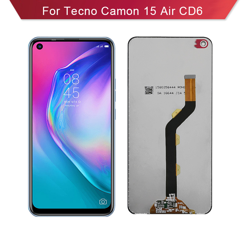 For Tecno Camon 15 air CD6 LCD Display Complete Cell Phone Touch Panels with Screen Assembly
For Tecno Camon 15 air CD6 LCD Display Complete Cell Phone Touch Panels with Screen Assembly