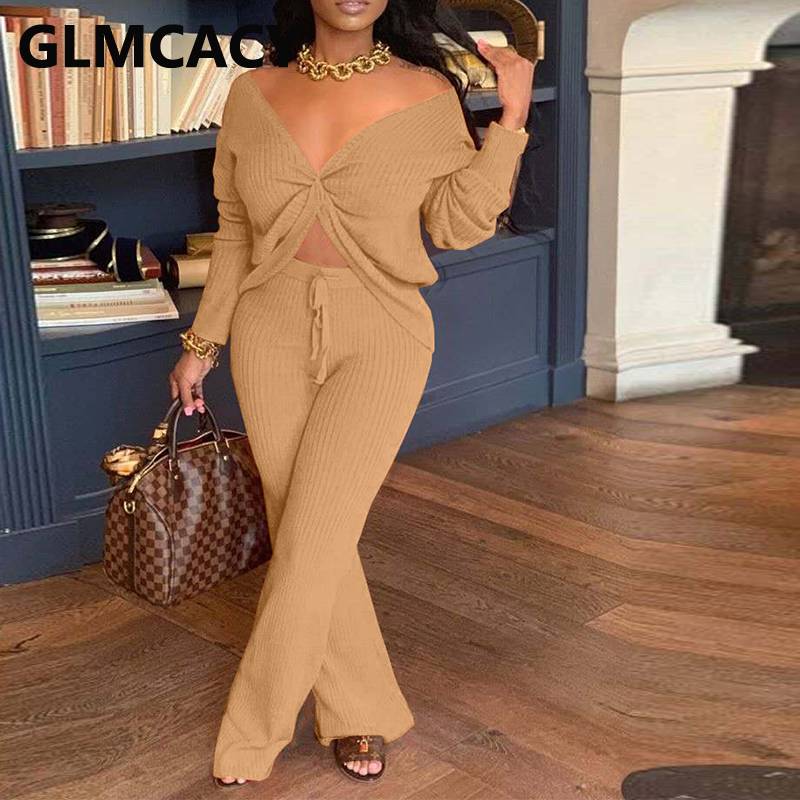 Women Two Piece Chic Spring Fall Suits Solid Casual Twist Top & Loose Pants Set, Orange
Women Two Piece Chic Spring Fall Suits Solid Casual Twist Top & Loose Pants Set, Orange