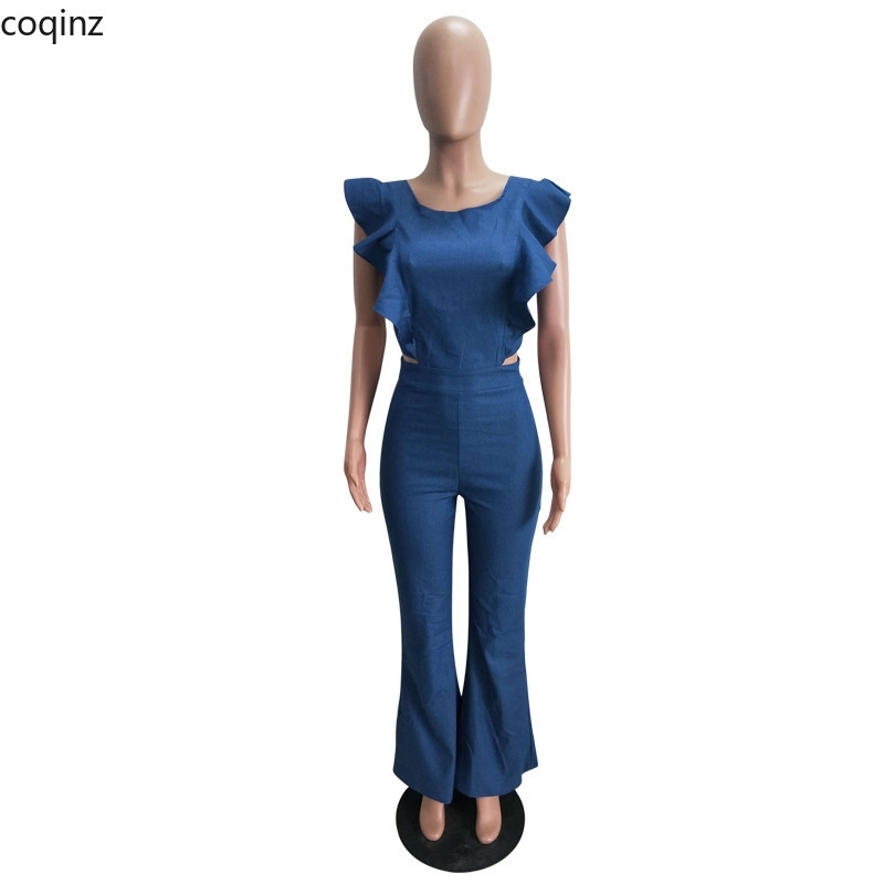 Plus Size Summer Bodycon Rompers Womens Jumpsuits Body Femme Overalls Denim Jumpsuite Bodysuit Sexy Macacao Feminino LD8327 T200509