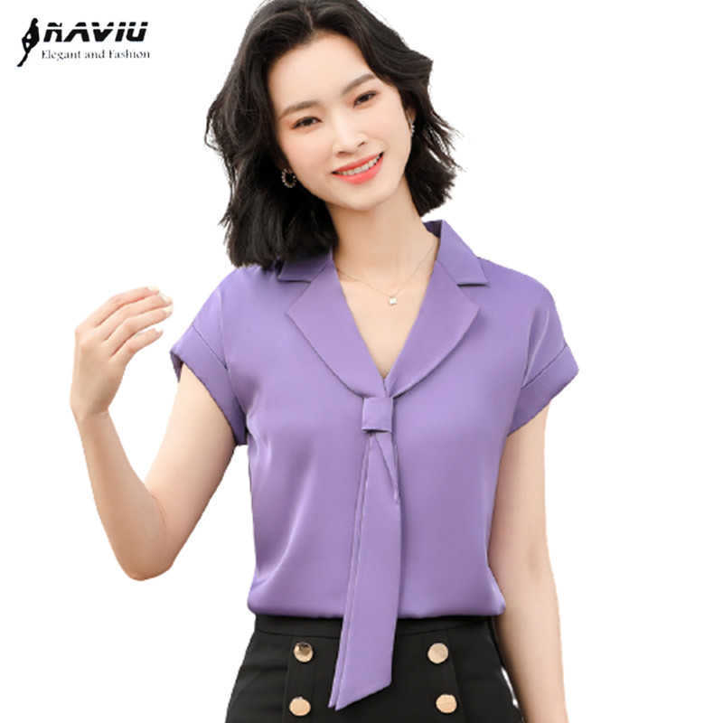 Purple Short Sleeve Shirt Women Tie Streamer Design Fashion Casual High End Chiffon Blouses Office Ladies Work Tops 210604, Light green
Purple Short Sleeve Shirt Women Tie Streamer Design Fashion Casual High End Chiffon Blouses Office Ladies Work Tops 210604, Light green