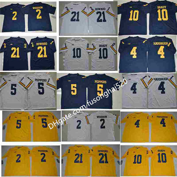 Jumpman #10 Tom Brady Jerseys #5 Jabrill Peppers 2 Charles Woodson 4 Jim Harbaugh Michigan Wolverines College Football Stitched Limited
Jumpman #10 Tom Brady Jerseys #5 Jabrill Peppers 2 Charles Woodson 4 Jim Harbaugh Michigan Wolverines College Football Stitched Limited