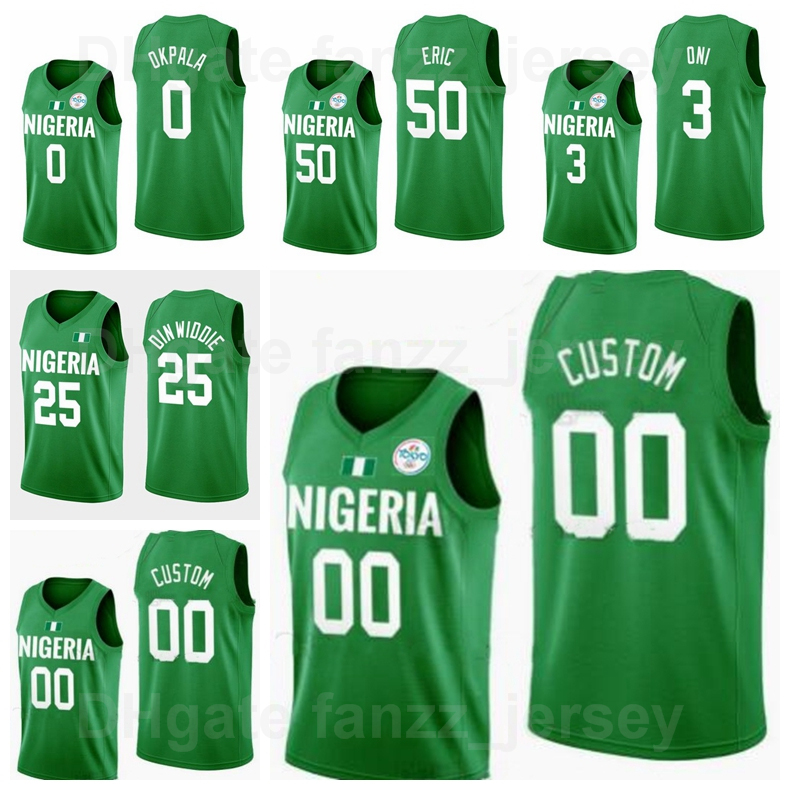 2020-2021 Summer Tokyo Olympics Basketball 0 KZ Okpala Jersey 55 Precious Achiuwa 7 Al-Farouq Aminu 15 Jahlil Okafor 3 Caleb Agada 1 Ike Iro, Black;red
2020-2021 Summer Tokyo Olympics Basketball 0 KZ Okpala Jersey 55 Precious Achiuwa 7 Al-Farouq Aminu 15 Jahlil Okafor 3 Caleb Agada 1 Ike Iro, Black;red