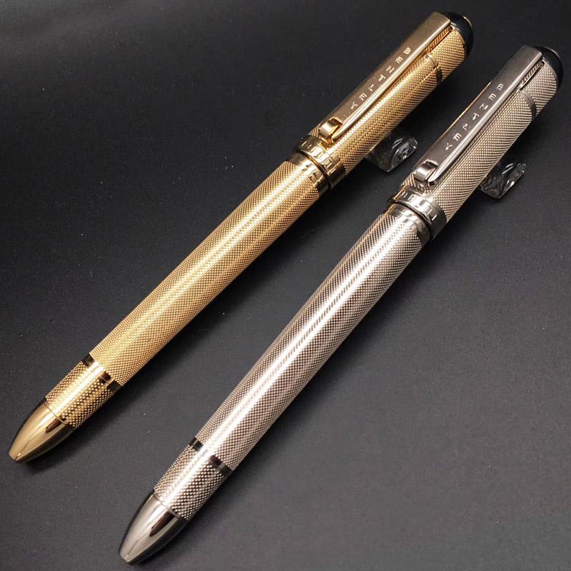 2 Colors High Quality Classic Clip with Wheel Luxury texture Ballpoint Pen+Cufflinks Set+Additional Gift Refills+Gift Plush Pen Pouch, Golden / silver
2 Colors High Quality Classic Clip with Wheel Luxury texture Ballpoint Pen+Cufflinks Set+Additional Gift Refills+Gift Plush Pen Pouch, Golden / silver
