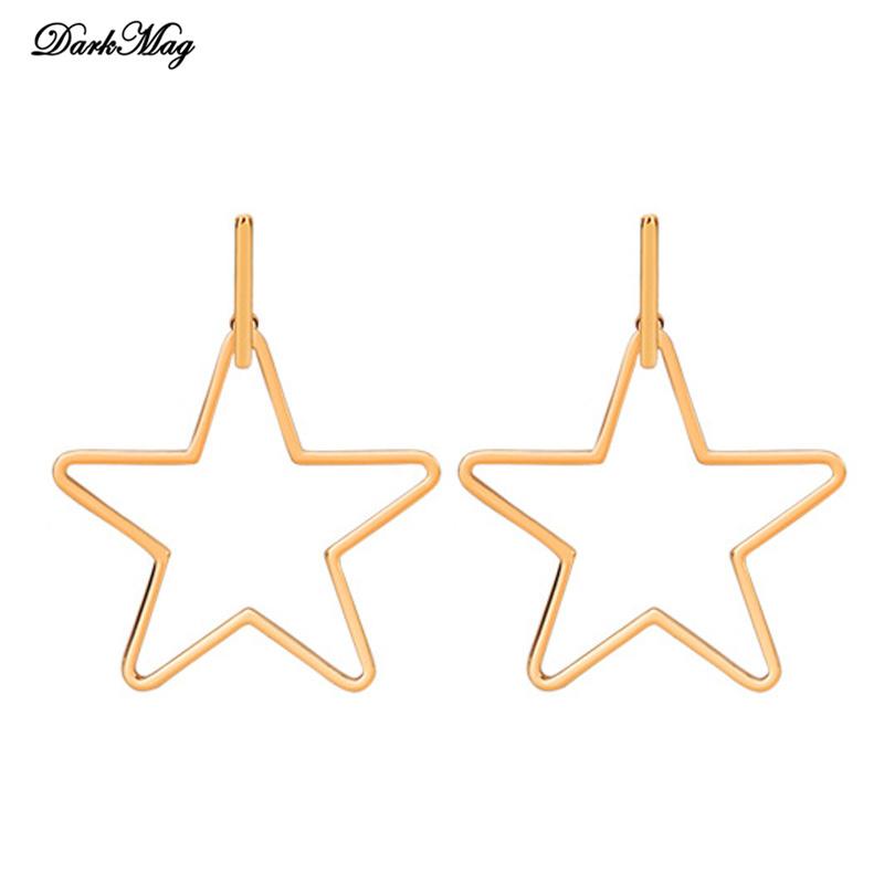 Hoop & Huggie DarkMag Simple Earrings For Women Hollow Round Circle Star Decorated Golden Color Ear Jewelry Wholesale
Hoop & Huggie DarkMag Simple Earrings For Women Hollow Round Circle Star Decorated Golden Color Ear Jewelry Wholesale