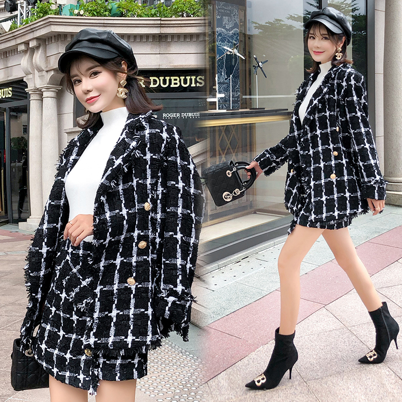 Autumn and New Fragrance Small Suit Playful Fashion Jacket + Skirt of Two Female Tending Pieces Psuq
Autumn and New Fragrance Small Suit Playful Fashion Jacket + Skirt of Two Female Tending Pieces Psuq