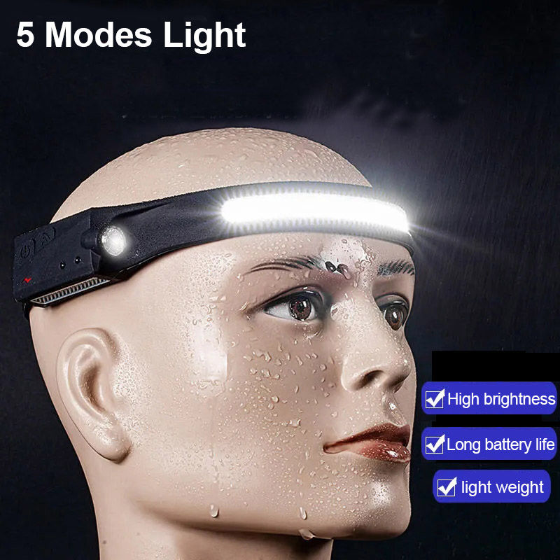LED Gadget Mini Headlamp COB XPE LED Induction Headlight 1200mAh Type-C Rechargeable Hunting Hiking Cycling Fishing Repair Flashlight Light
LED Gadget Mini Headlamp COB XPE LED Induction Headlight 1200mAh Type-C Rechargeable Hunting Hiking Cycling Fishing Repair Flashlight Light