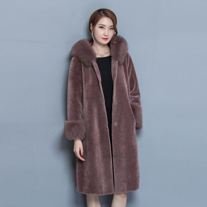 WYWAN autumn and winter woolen coat female Mid-Long New Korean temperament women's popular Outerwear woolen coat Women 210218