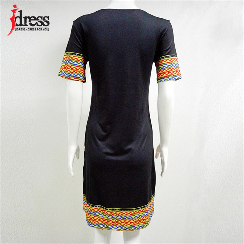 Hambelela Summer Vintage Women Tunic Casual Beach African Print Shirt Robe Femme Plus Size Dashiki Dress 210303