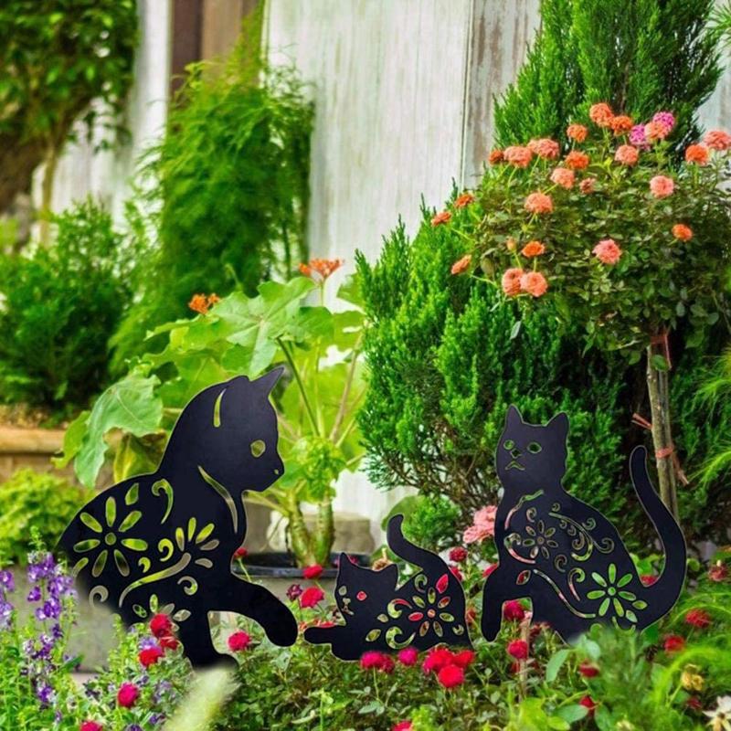 2D Cat Figure Ground Insert Decor Hollow Lifelike Kitten Metal Statue Peg for Garden Manor Lawn Garden Decoration Outdoor
2D Cat Figure Ground Insert Decor Hollow Lifelike Kitten Metal Statue Peg for Garden Manor Lawn Garden Decoration Outdoor