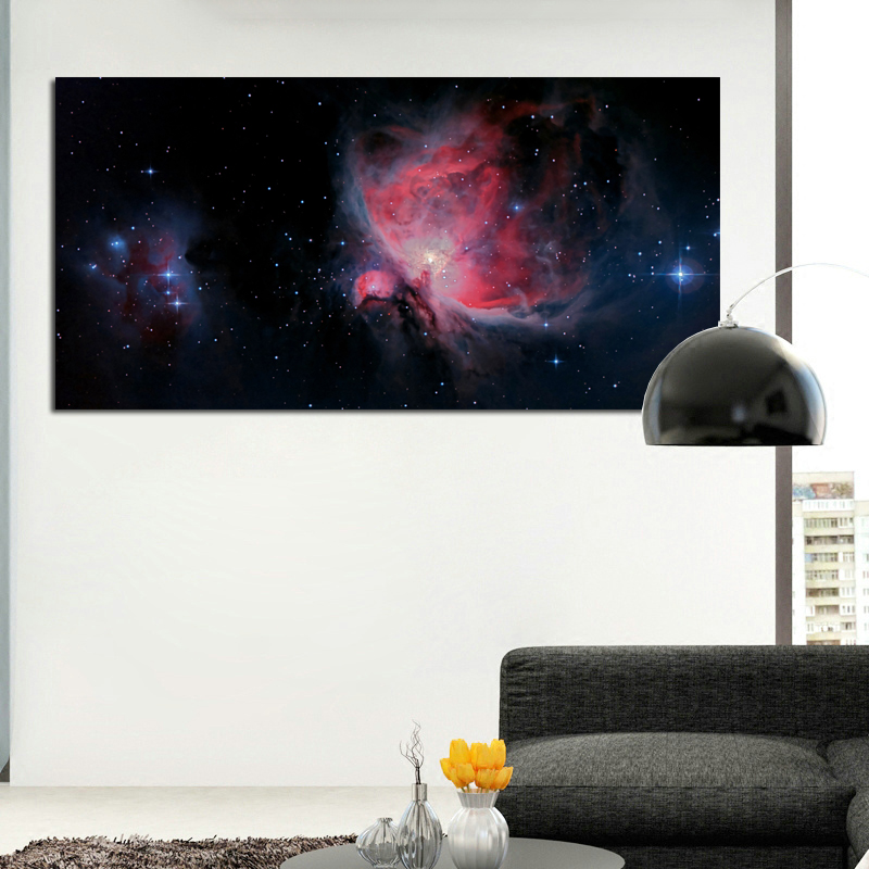 Colorful Space Planet Wall Art Pictures For Living Room Canvas Print Posters Big Size Cuadros Decoration No Frame