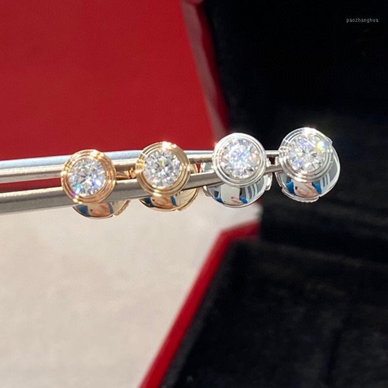 Stud Luxury Fashion Brand 0.2Ct Mosang Diamond Earrings Classical One Stone Design S925 Sterling Silver Fine Jewelry For Women, Golden;silver
Stud Luxury Fashion Brand 0.2Ct Mosang Diamond Earrings Classical One Stone Design S925 Sterling Silver Fine Jewelry For Women, Golden;silver