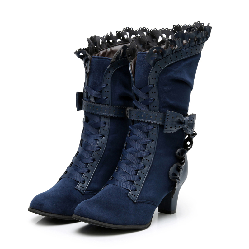 Lolita Shoes Everyday Winter Tea Party Pointed Gothic Beautiful Velvet Sweet Bow Cosplay Prom Belt Heels Boots 4142 2lw3
Lolita Shoes Everyday Winter Tea Party Pointed Gothic Beautiful Velvet Sweet Bow Cosplay Prom Belt Heels Boots 4142 2lw3