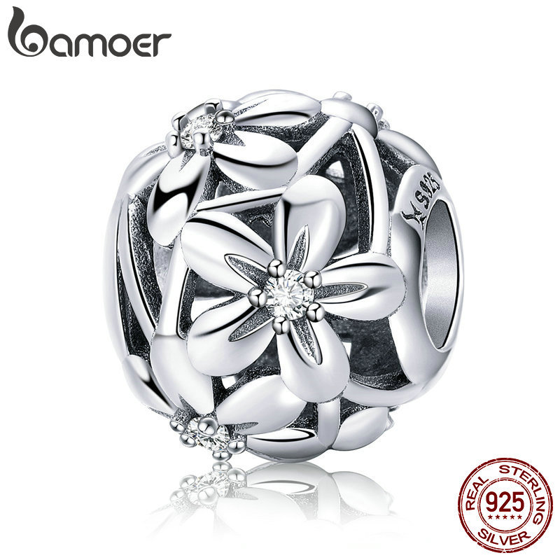 BAMOER 100% 925 Sterling Silver Flourishing Flowers Charm Beads fit Women Charm Bracelets & Necklaces Jewelry Making SCC729 Q0531
BAMOER 100% 925 Sterling Silver Flourishing Flowers Charm Beads fit Women Charm Bracelets & Necklaces Jewelry Making SCC729 Q0531