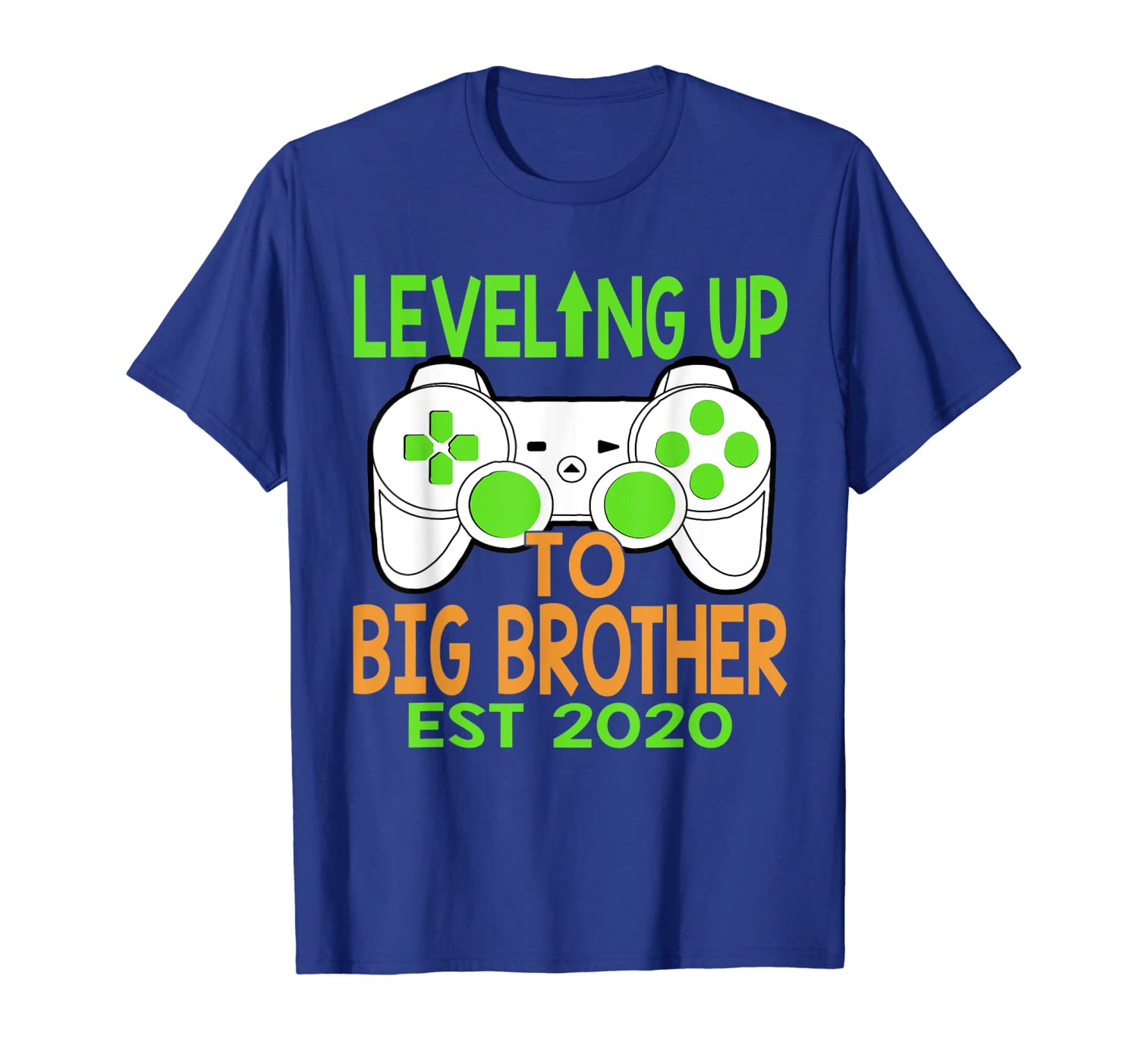 Promoted To Big Brother 2020 Leveling up to Big Bro T-Shirt, White;black