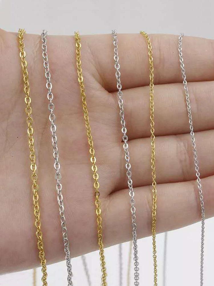 Chains Stainless Steel 1.2-2mm Width ''O" Chain With Extend Women Necklace Wholesale Female Neck Jewelry Drop
Chains Stainless Steel 1.2-2mm Width ''O" Chain With Extend Women Necklace Wholesale Female Neck Jewelry Drop