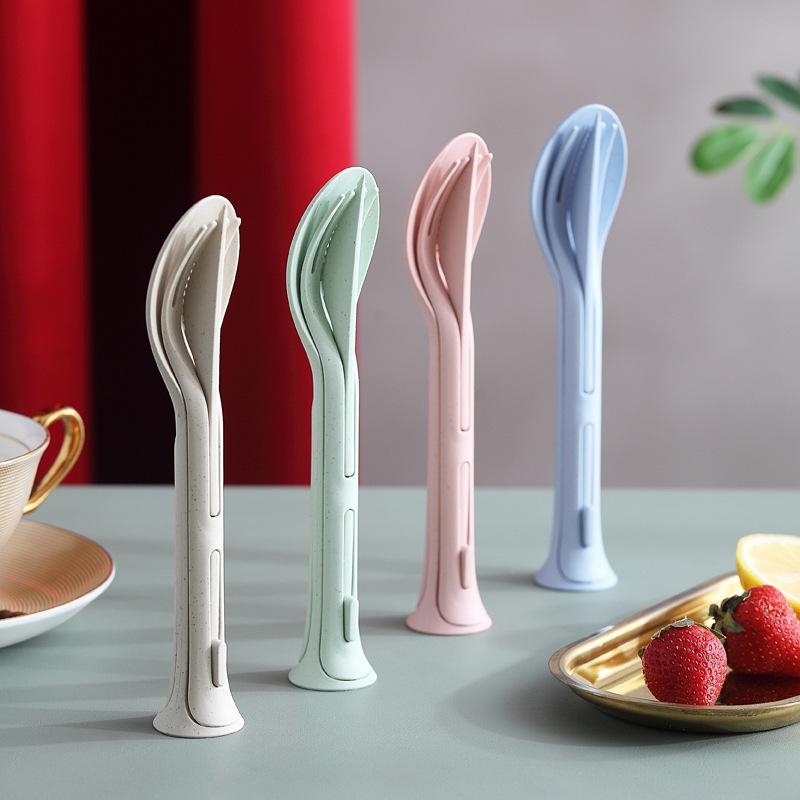 Dinnerware Sets 3pcs/set Portable Travel Cutlery Set Japan Style Wheat Straw Knife Fork Spoon Student Kitchen Tableware
Dinnerware Sets 3pcs/set Portable Travel Cutlery Set Japan Style Wheat Straw Knife Fork Spoon Student Kitchen Tableware