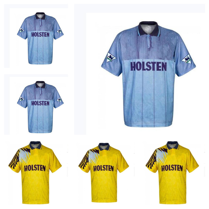 1991 92- 93 -94 95 -98 Gascoigne retro soccer jersey CAMPBELL Mabbutt Ruddock Sheringham Lineker Tottenham Klinsmann CARR FERDINAND, 94/95 away
1991 92- 93 -94 95 -98 Gascoigne retro soccer jersey CAMPBELL Mabbutt Ruddock Sheringham Lineker Tottenham Klinsmann CARR FERDINAND, 94/95 away
