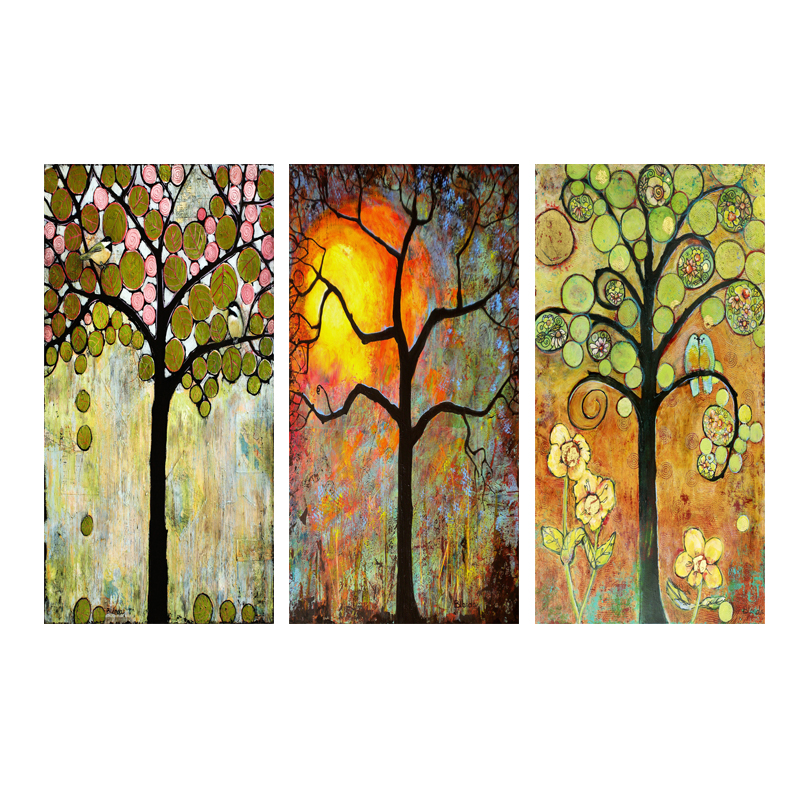 Gold Tree Pictures For Home Canvas Painting Abstract Poster Wall Art For Living Room Decoration Posters And Prints
