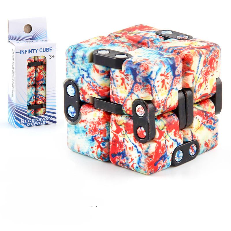17 Camo Infinity Mini Toys Kids Magic Blocks Adults Finger Anxiety Stress Relief Decompression