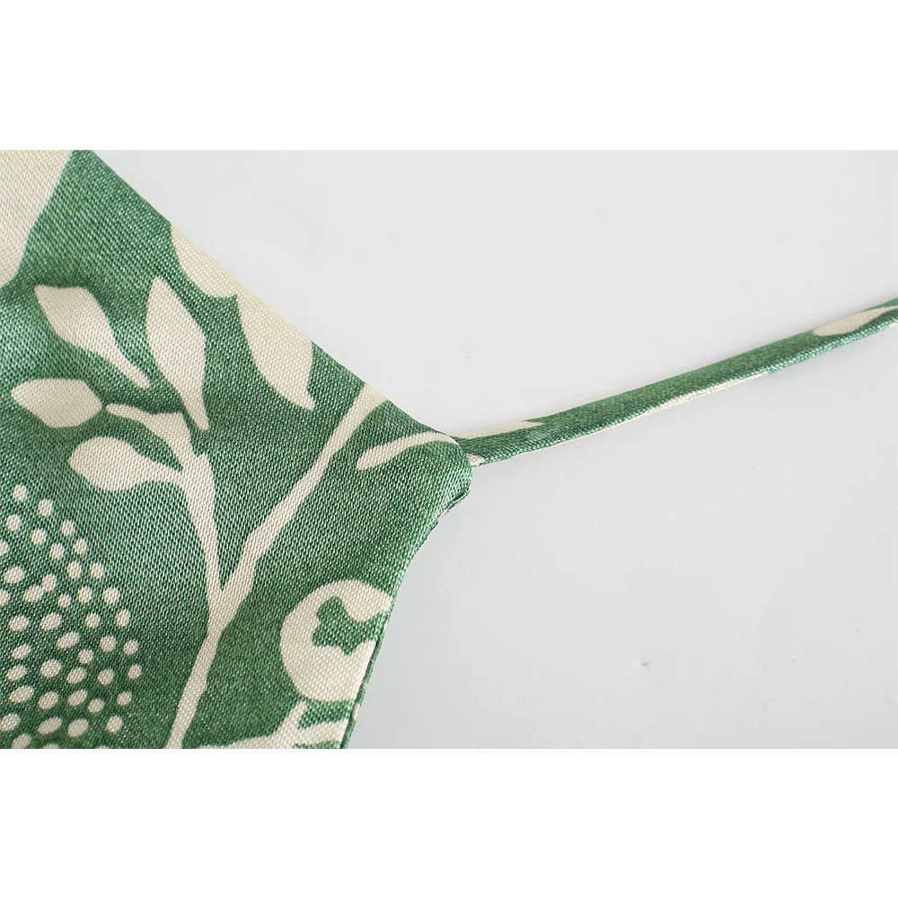 Summer Dress Women elegant Casual Fashion Chic Lady Vintage Floral Printed Midi dress Woman robe femme 210709