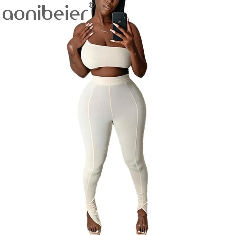 Summer Women Sets Contrast Cami Strap One Shoulder Crop Top and High Waist Leggings Two Piece Outfits with Padded 210604, White
Summer Women Sets Contrast Cami Strap One Shoulder Crop Top and High Waist Leggings Two Piece Outfits with Padded 210604, White