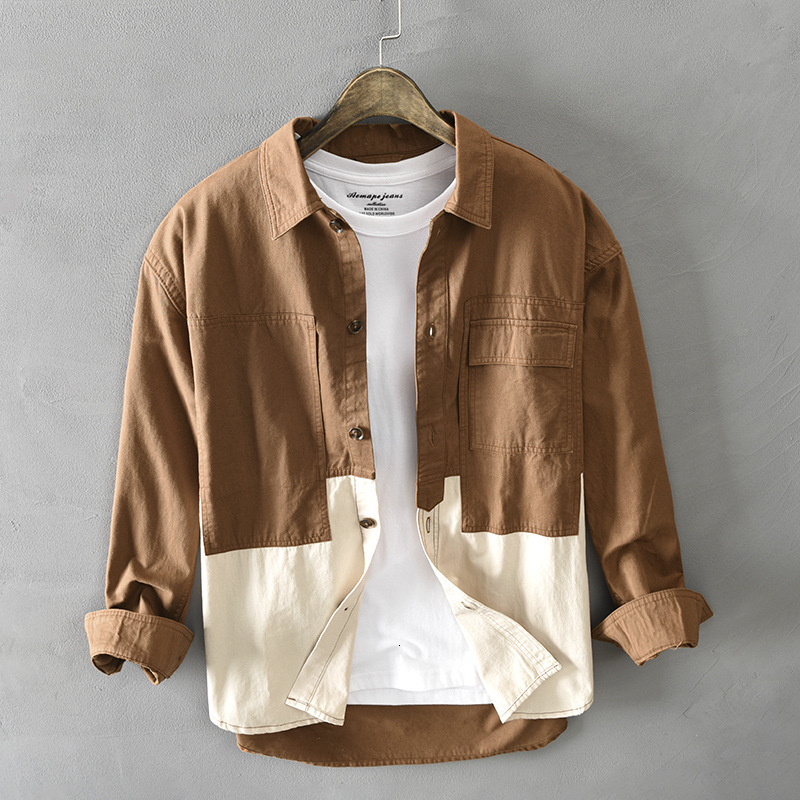 2021 New Straight Overalls Long Autumn Fashion Japanese Lapel-style Harajuku Cotton Wild Casual Male Shirt Minimalist Tops Y3428 5kao, Brown
2021 New Straight Overalls Long Autumn Fashion Japanese Lapel-style Harajuku Cotton Wild Casual Male Shirt Minimalist Tops Y3428 5kao, Brown