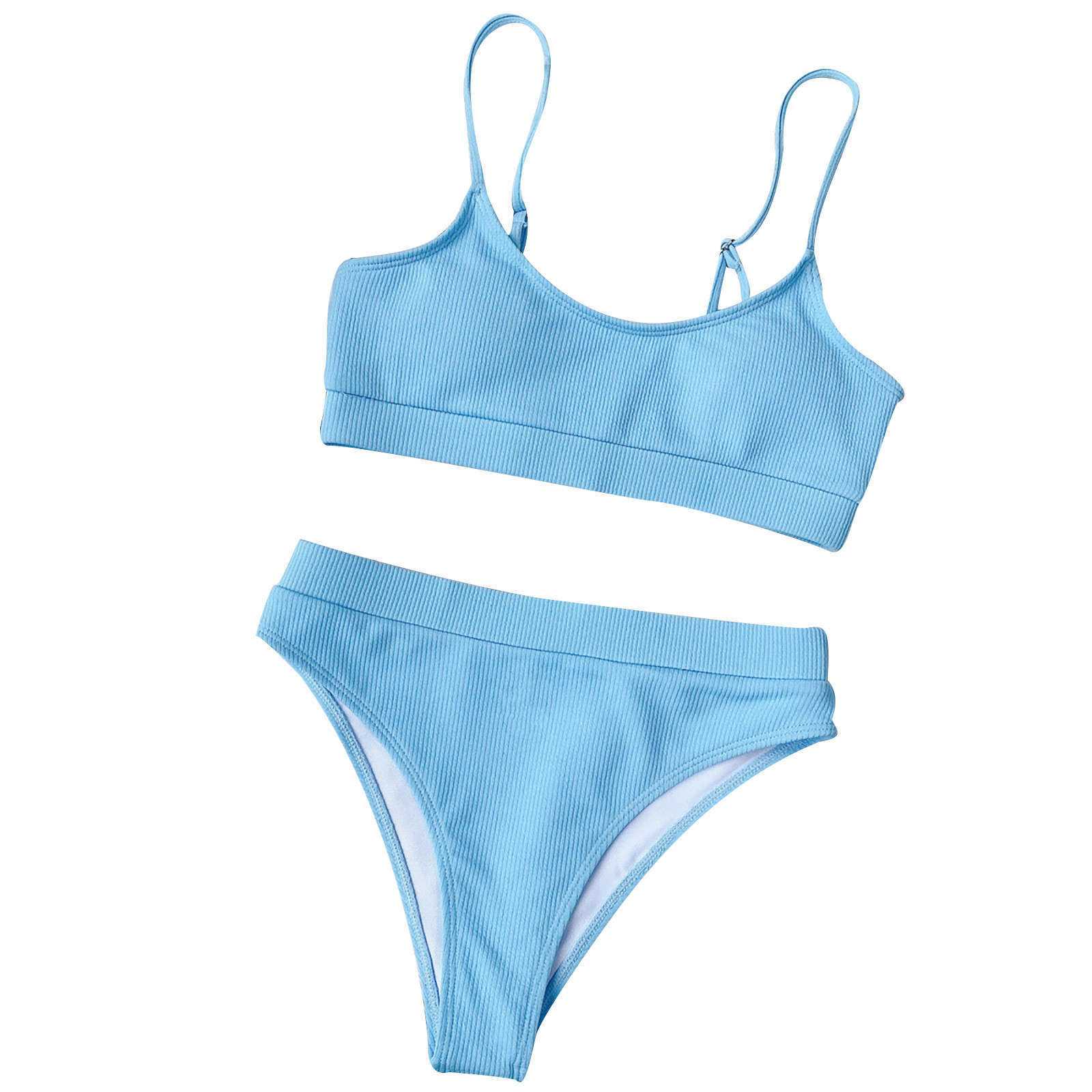 Women Solid Summer Swimwear Bikinis Sexy Biquinis Set Push Up Bathing Suit Swimsuit Ladies Halter Beachwear Swimming Bikini D28#, White;black
Women Solid Summer Swimwear Bikinis Sexy Biquinis Set Push Up Bathing Suit Swimsuit Ladies Halter Beachwear Swimming Bikini D28#, White;black
