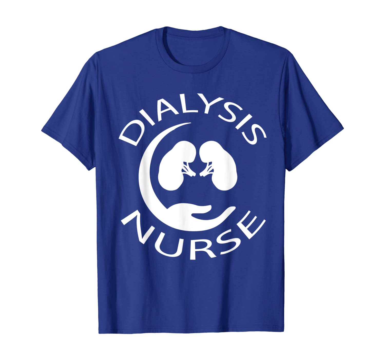 dialysis nurse shirt, White;black