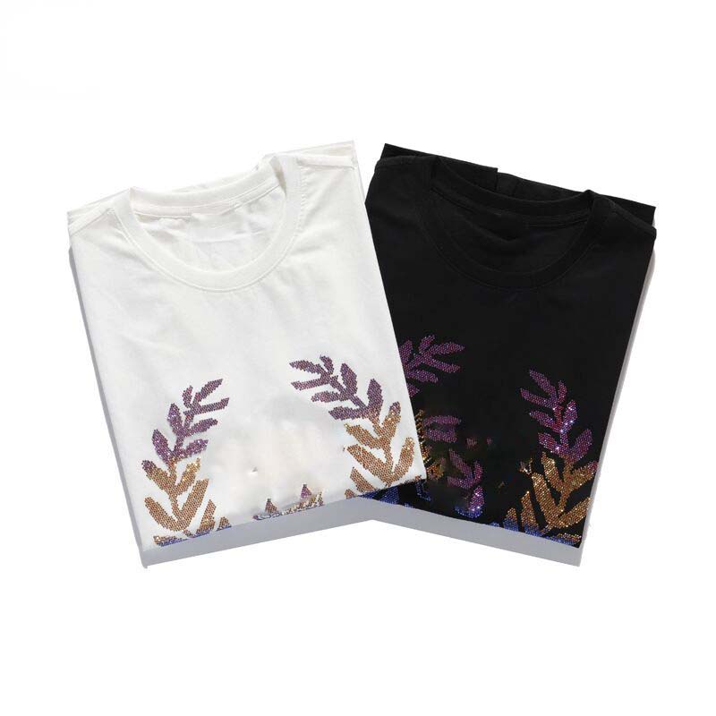 New luxur embroidery T-shirt fashion Men and women Design T-shirts Female Tshirts high quality black and white100% cottn, White
New luxur embroidery T-shirt fashion Men and women Design T-shirts Female Tshirts high quality black and white100% cottn, White