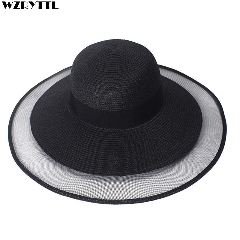 2021 New Elegant Black White Beach Hat Wide Brimveil Netting Fedora Floppy Big Brim Women Summer Straw Uv Protection Sun Hats Hj2k
2021 New Elegant Black White Beach Hat Wide Brimveil Netting Fedora Floppy Big Brim Women Summer Straw Uv Protection Sun Hats Hj2k