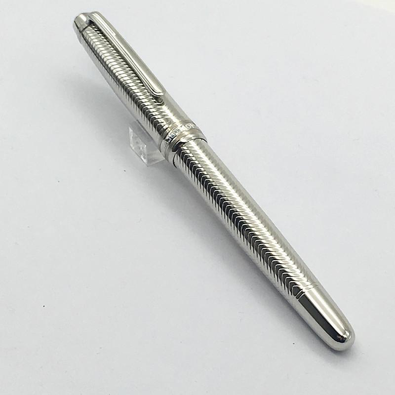 2021 Stylo bille Classique pen 163 wave surface metal silver plated Writing pen twist mechanism Ballpoint Pen clip luxury ballpoint pens
2021 Stylo bille Classique pen 163 wave surface metal silver plated Writing pen twist mechanism Ballpoint Pen clip luxury ballpoint pens