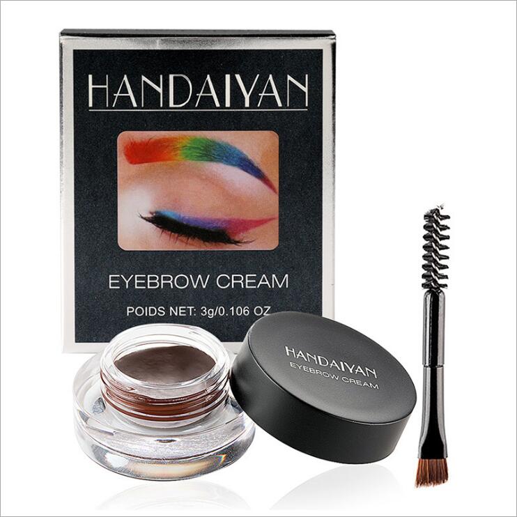 HANDAIYAN Waterproof Eyebrow Enhancers Makeup Cream Colorful Shadow Pigment Eyeliner Gel Lasting Eye brow Enhancer With Brush Set, Customize
HANDAIYAN Waterproof Eyebrow Enhancers Makeup Cream Colorful Shadow Pigment Eyeliner Gel Lasting Eye brow Enhancer With Brush Set, Customize