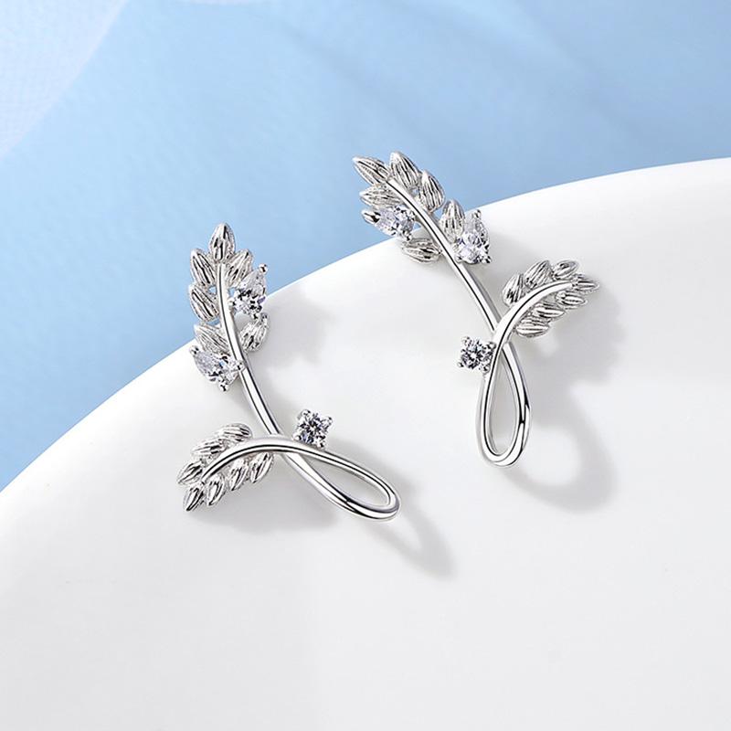 Stud Real 925 Sterling Silver Zircon Plant Earring For Fashion Women Party Bohemian Fine Jewelry Minimalist Accessories
Stud Real 925 Sterling Silver Zircon Plant Earring For Fashion Women Party Bohemian Fine Jewelry Minimalist Accessories